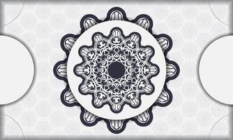 A white and black circular design on a white background vector