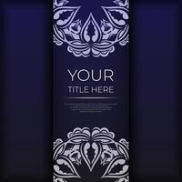 A purple banner with a floral pattern vector