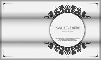 A white and black background with a circular frame vector