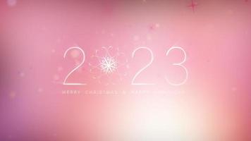 2023 prettige kerstdagen en gelukkig nieuwjaar gouden tekst video