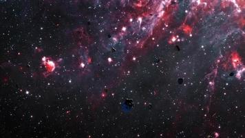 exploration de la galaxie scène de roche spatiale au centaure du sud