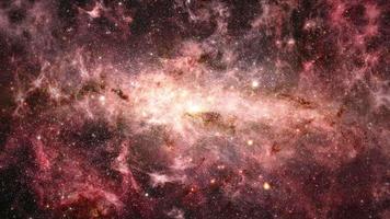 Nebula travel into Nebula cloud Galactic center milky way video