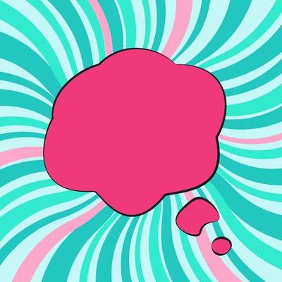 background in the style of comics, pop art. Vector banner for text. blue