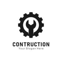 gear wrench logo vector