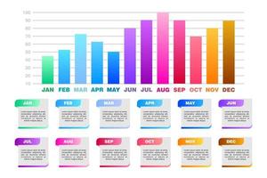 infográfico conjunto de información gráfica y gráficos diagramas de negocios vector