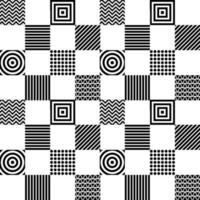 Chessboard Vector seamless pattern Modern stylish texture. Repeating geometric Simple graphic design