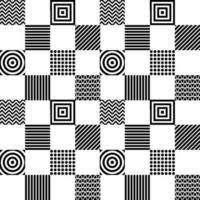 Chessboard Vector seamless pattern Modern stylish texture. Repeating geometric Simple graphic design