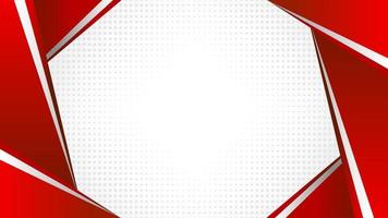 Red and white business background blank modern background with dotted pattern design vector