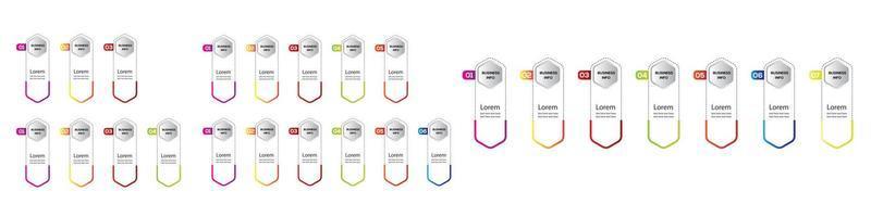 vector de plantilla de diseño infográfico empresarial, se puede utilizar para pasos, opciones, proceso empresarial, flujo de trabajo, diagrama, concepto de diagrama de flujo, línea de tiempo, iconos de marketing, gráficos de información, elementos infográficos