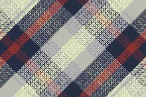 Tartan or plaid night color pattern. vector