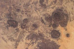 Top view of sahara desert. Elements of this image furnished by NASA. photo