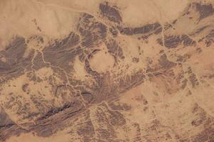 vista superior del desierto del sahara. elementos de esta imagen proporcionada por la nasa. foto