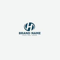 H Logo Design Template Vector Graphic Branding Element.