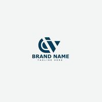 CW Logo Design Template Vector Graphic Branding Element