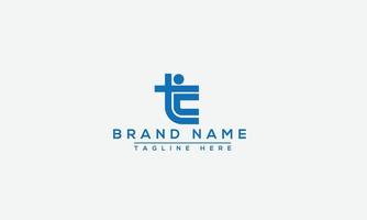 TC logo Design Template Vector Graphic Branding Element.