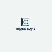 KG Logo Design Template Vector Graphic Branding Element.