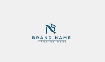 N Logo Design Template Vector Graphic Branding Element.