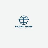 CT Logo Design Template Vector Graphic Branding Element.