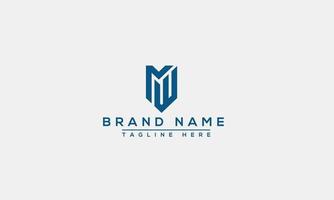 MW Logo Design Template Vector Graphic Branding Element.