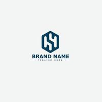 SH Logo Design Template Vector Graphic Branding Element.