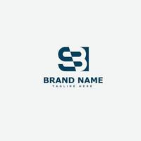 SB Logo Design Template Vector Graphic Branding Element.
