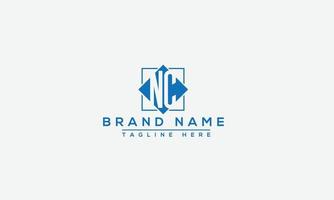 NC Logo Design Template Vector Graphic Branding Element.