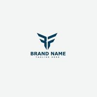 RF Logo Design Template Vector Graphic Branding Element.