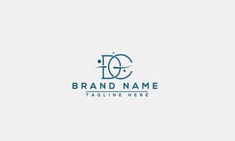 DC Logo Design Template Vector Graphic Branding Element.