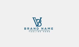 VB Logo Design Template Vector Graphic Branding Element.