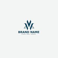 MV Logo Design Template Vector Graphic Branding Element.