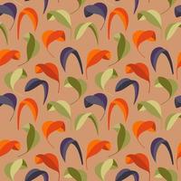 Seamless texture of green leaves, foliage pattern, natural abstract background vector
