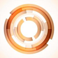 Geometric frame from circles, vector abstract background, wallpaper