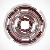 Geometric frame from circles, vector abstract background, wallpaper