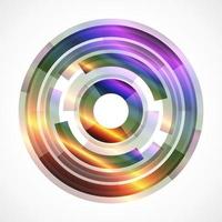 Geometric frame from circles, vector abstract background, wallpaper