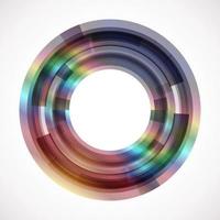 Geometric frame from circles, vector abstract background, wallpaper