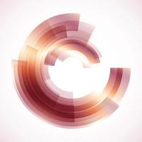 Geometric frame from circles, vector abstract background, wallpaper