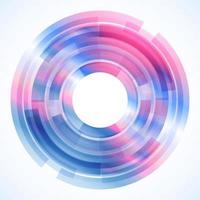 Geometric frame from circles, vector abstract background, wallpaper