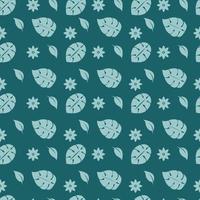 leaf seamless pattern vector