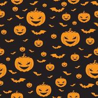 halloween seamless pattern vector