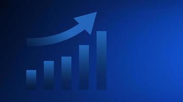 stock market and cryptocurrency trading chart concept. candlestick and bar graph with volume indicator show digital money or financial statistics and business earning management on blue background vector