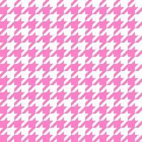 houndstooth seamless pink and white pattern vector