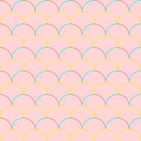 fish scailes pink seamless pattern vector