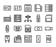 Set of multimedia and communication icons, Set of multimedia and communication collection, Design elements for projects, communication icon, multimedia icon, multimedia icon png, communication vector