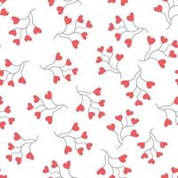 Bouquet of hearts seamless pattern . Valentine day seamless pattern . love seamless pattern. vector