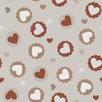 Seamless love heart design vector background. Seamless pattern on Valentine's day. The seamless texture with hart.