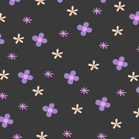 Abstract Violet Flower Pattern Background vector