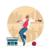 Street Dance Concept vector