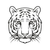 tiger head vector illustration graphic mascot