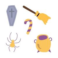 Happy Halloween. Halloween Elements and Objects for Design Projects. vector