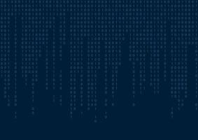 Digital binary code seamless pattern. Blue background. Vector illustration.